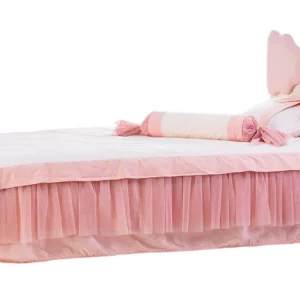 Ružová detská posteľ s úložným priestorom Chere
